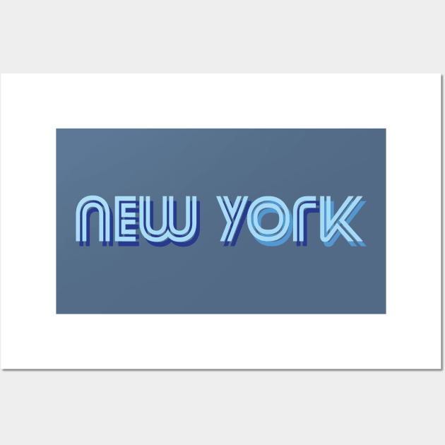 new york city lettering Wall Art by fokaction